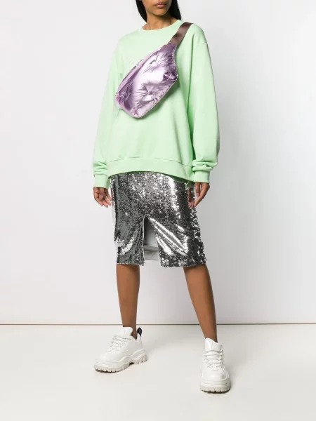 Cu centură curea Maison Margiela violet