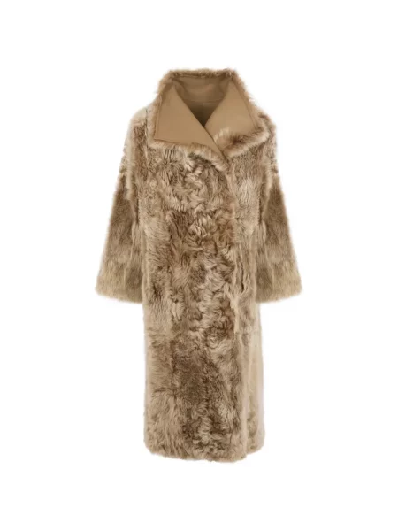 Reversibil haină din piele de oaie Yves Salomon din piele de oaie