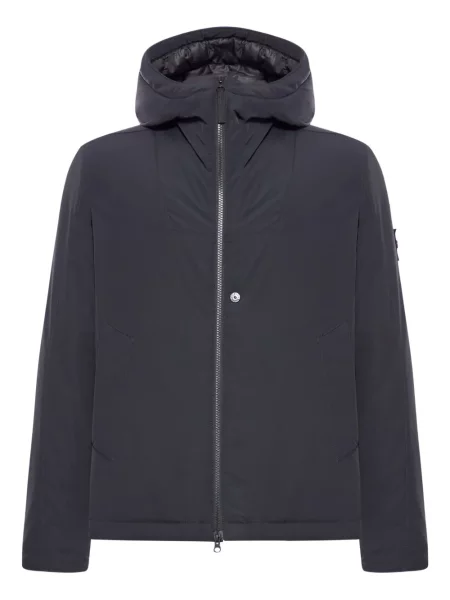 Geacă Stone Island cu glugă cu strasuri negru