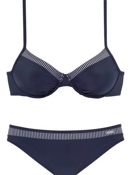 LASCANA Costum de baie două piese marin albastru