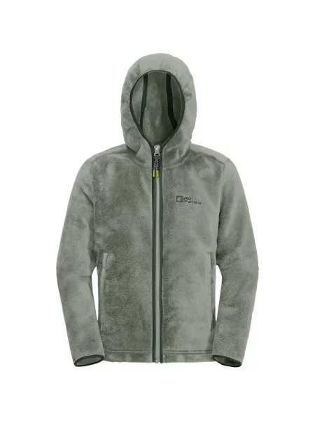 Bluza z kapturem dziecięca Jack Wolfskin zielona