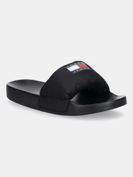 Natikači Tommy Jeans TJW COMFY POOL SLIDE črna