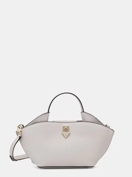 Guess torebka tote z imitacji skóry PATSIE biała