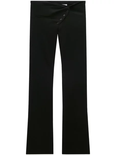 Pantaloni Courreges de lână negru