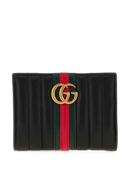 Matlasat portofel Gucci din piele negru