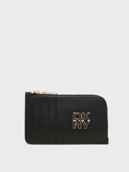 Шкіряний гаманець Dkny чорний