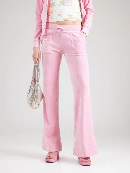 Juicy Couture Teplákové nohavice Layla Flared Leg ružová