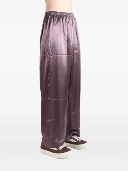 Pantaloni Baserange de mătase violet
