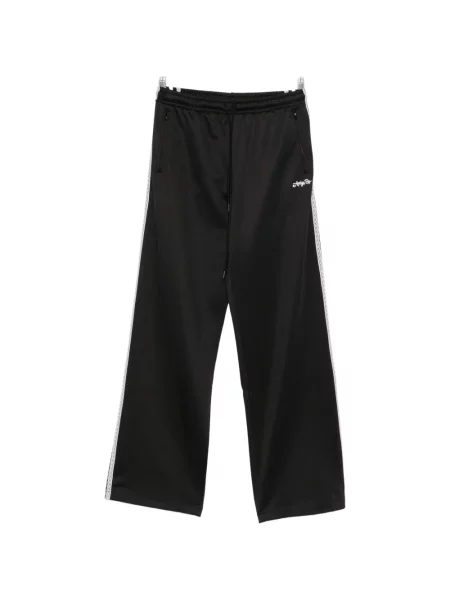 Pantaloni Aniye By cu dungi din dantelă alergare negru
