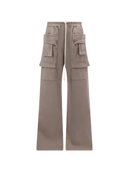 Pantaloni cargo Rick Owens Drkshdw cu cordon gri