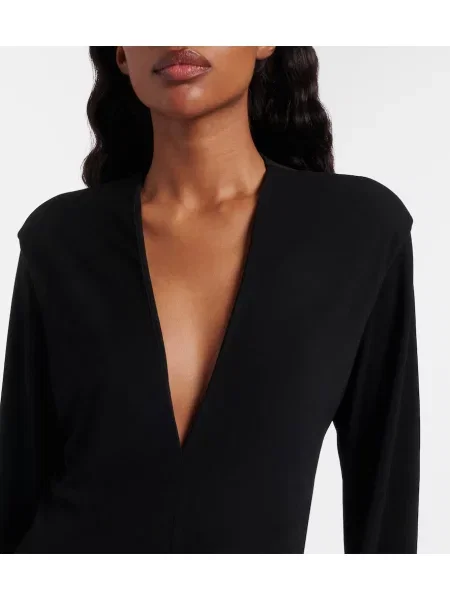 Rochie maxi The Row drapată negru