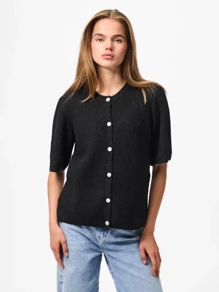 PIECES Geacă tricotată PCSilly' negru