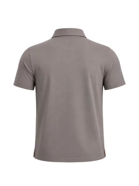 Scurt tricou polo Fedeli gri