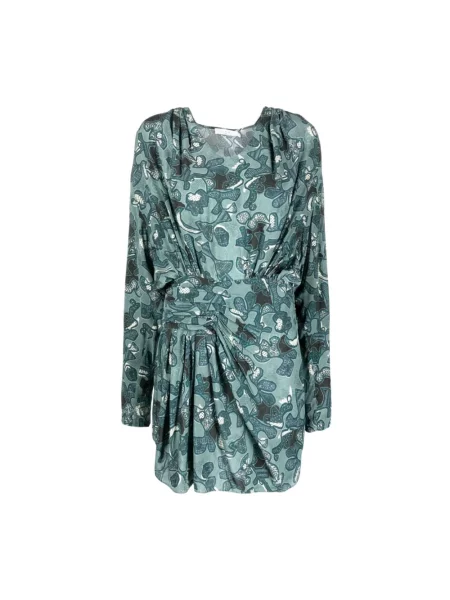 Sukienka Iro z nadrukiem niebieska