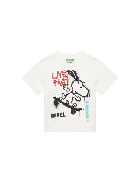 United Colors Of Benetton Majica Regular Fit bela