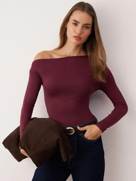 Trendyol Tricou mov mură