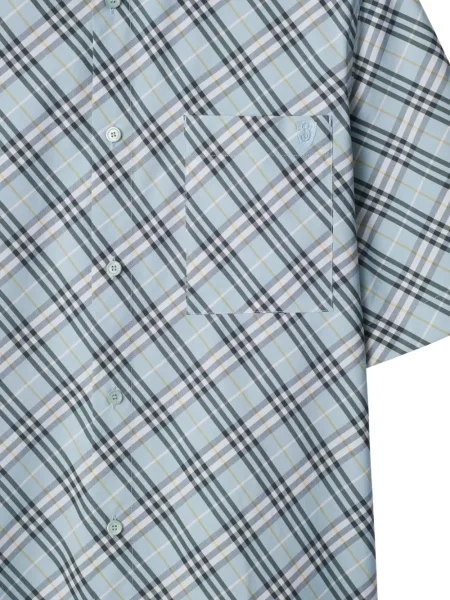 Cămașă Burberry în carouri albastru