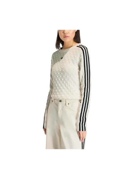 T-shirt adidas Slim Ls Tee White S biała