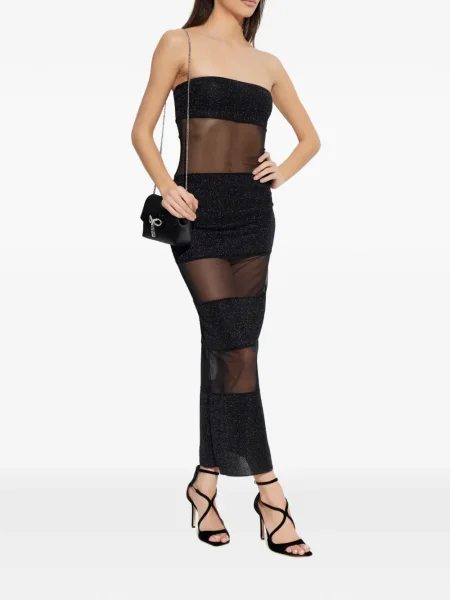 Rochie maxi Oseree transparente de costum negru