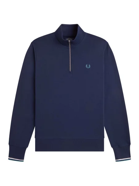 Hanorac cu fermoar Fred Perry albastru