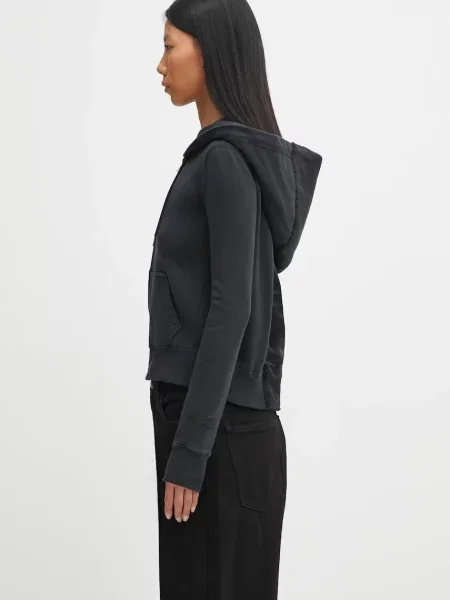 Кофта Maison Margiela з капюшоном однотонна чорний