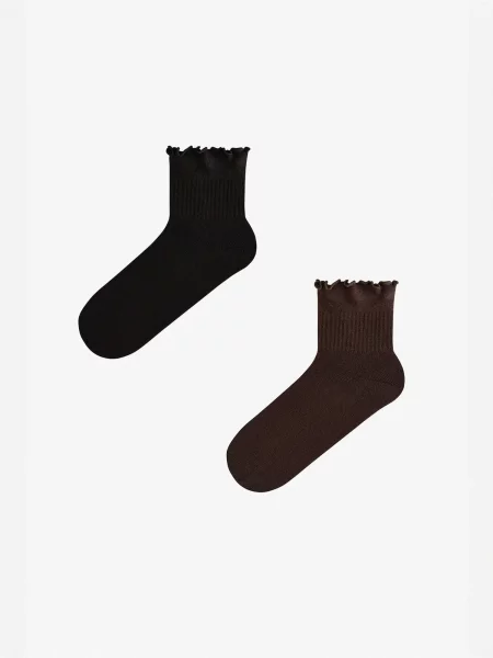 Penti Ponožky PENTI Rüschige Sneakersocken mix barev