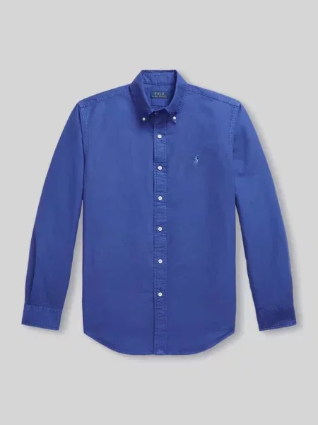 Koszula casualowa o kroju regular fit z czystej bawełny Polo Ralph Lauren granatowa