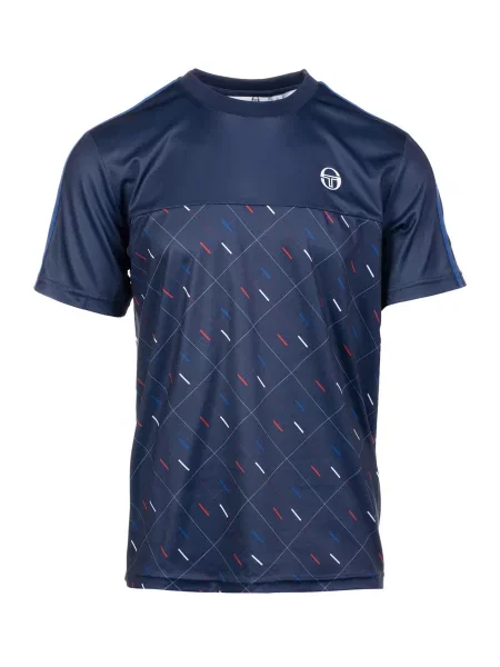 Sergio Tacchini Tehnička sportska majica Scotland plava / tamno plava / crvena bijela
