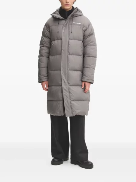 Zateplené tenisky Converse Chuck 70 na klínovém podpatku šedé