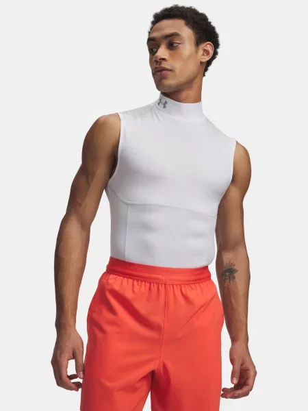 Majica Under Armour brez rokavov bela