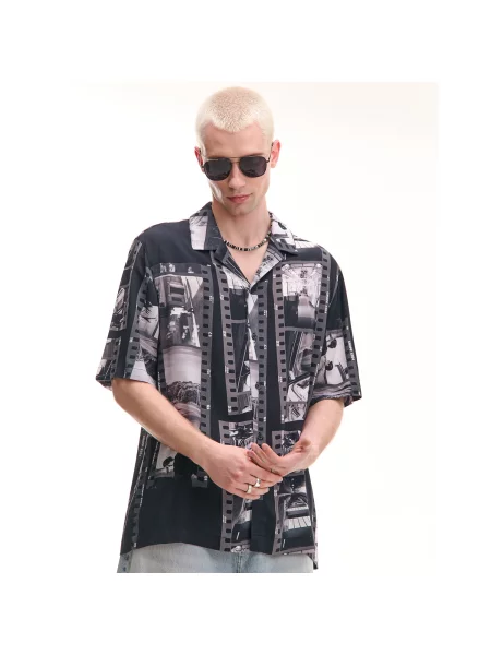 Рубашка Cropp черная