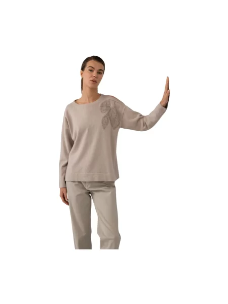 Sweter Panicale wełniany beżowy