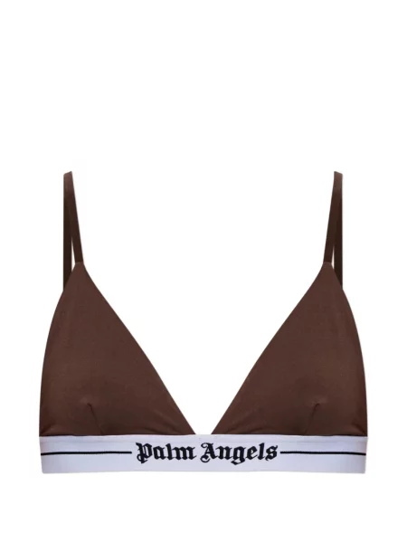 Háromszög melltartó Palm Angels autogrammal barna