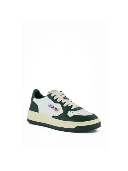 Jedwabne sneakersy Autry zielone