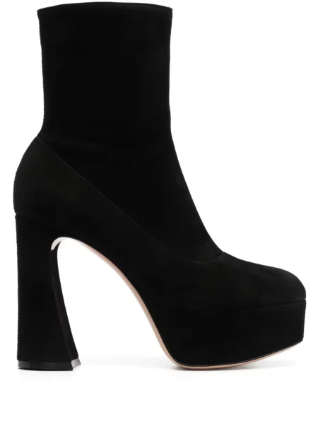 Botine Gianvito Rossi cu platformă negru