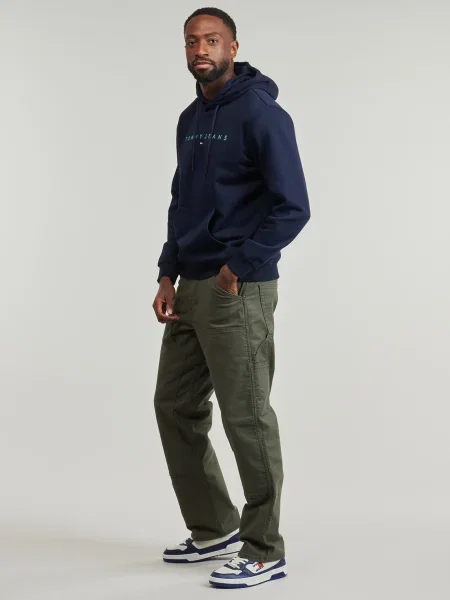 Hanorac cu glugă Tommy Jeans albastru