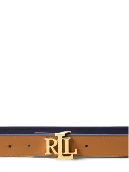 Lauren Ralph Lauren Remen devine dlake camel / tamno plava smeđa
