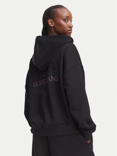 Guess Jeans Μπλούζα Oversize μαύρο