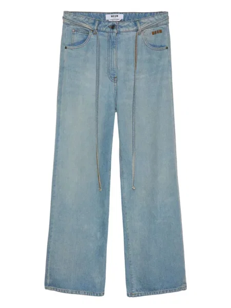 Blugi drepți Msgm albastru