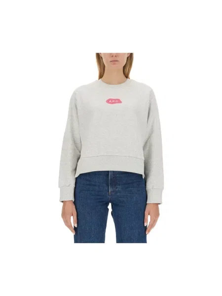Bluza A.p.c. z logo szara