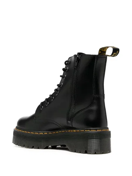 Botki Dr. Martens sznurowane skórzane chunky czarne