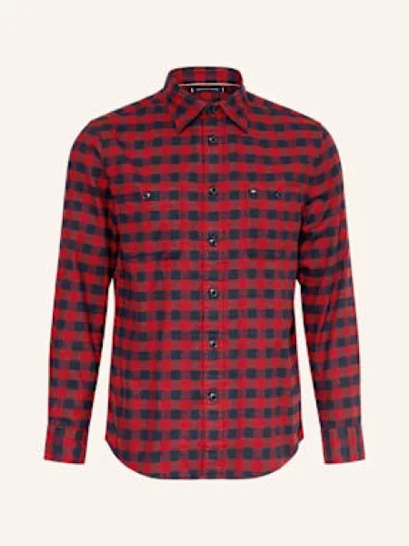 Tommy Hilfiger Košile Regular Fit červená/ tmavě modrá červená