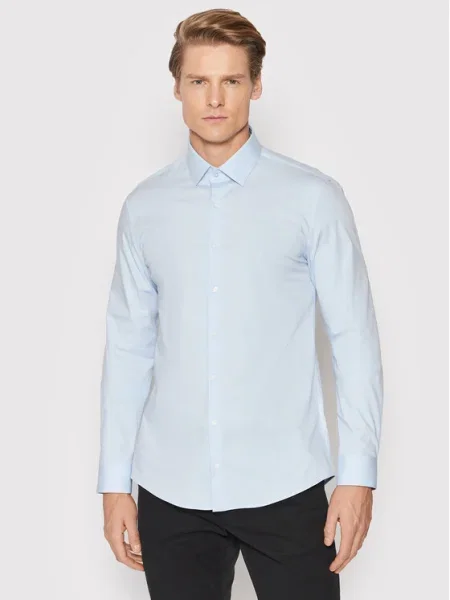 Calvin Klein Ing Poplin kék