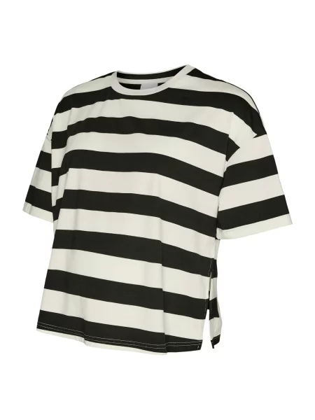 MAMALICIOUS Majica MLMAY črna bela