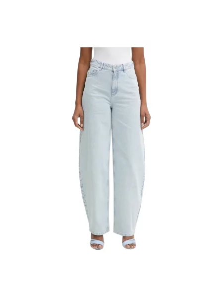 Gestuz jeansy relaxed fit niebieskie