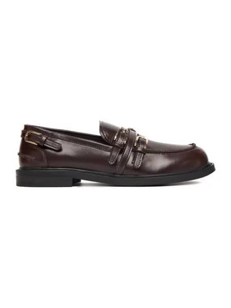Loafersy brązowe