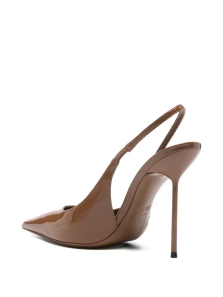 Pantofi cu toc Paris Texas slingback maro