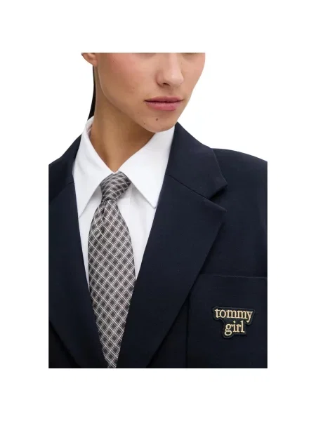 Tommy Jeans Blejzr námořnická modř / zlatá modré