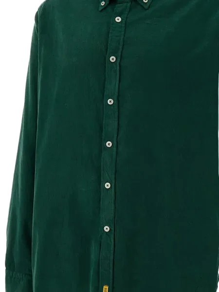 Cămașă B.d. Baggies de catifea cord verde