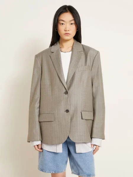 Acne Studios Marynarka Oversize grau szara